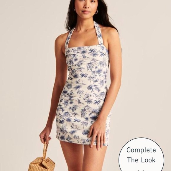 Abercrombie & Fitch Dresses & Skirts - Abercrombie & Fitch Halter Linen Mini Dress